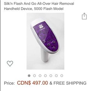 Silk’n Flash Go All Over Hair Removal System